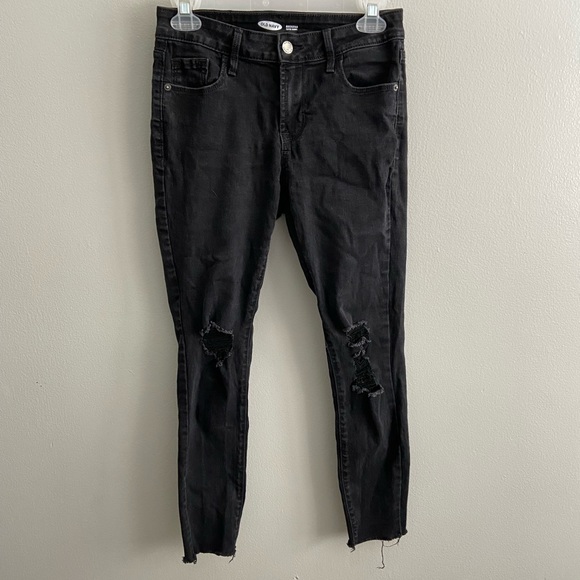 Women’s ripped black jeans - Picture 1 of 4